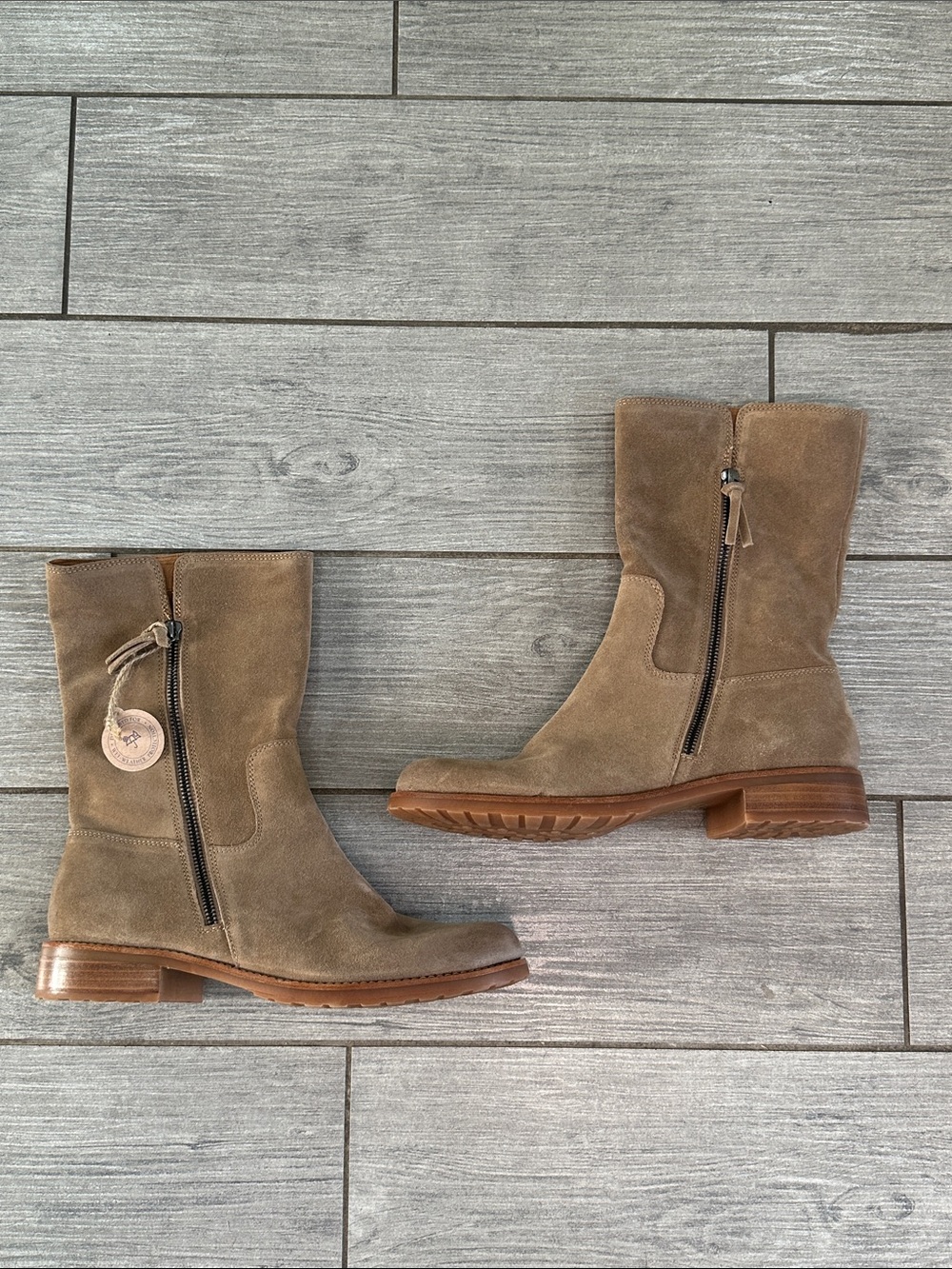 Söfft Betty Waterproof Barley Suede Mid-Calf Boots New! - Picture 6 of 12
